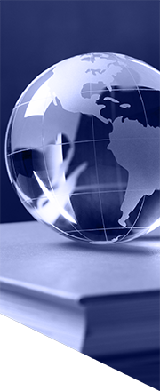 Globe on top of a pile of books