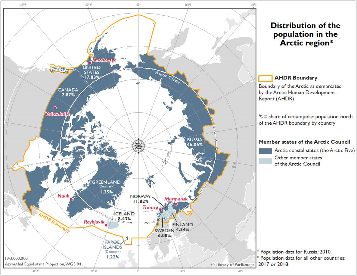 Example of a map prepared by employees of the Library of Parliament