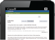 Image d&rsquo;un &eacute;cran de tablette pr&eacute;sentant une page d&rsquo;InfoMedia avec le nombre d&rsquo;abonn&eacute;s qui s&rsquo;&eacute;l&egrave;ve &agrave; 700.