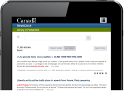 Image of a tablet screen showing a page in NewsDesk with the number of subscribers totalling 700