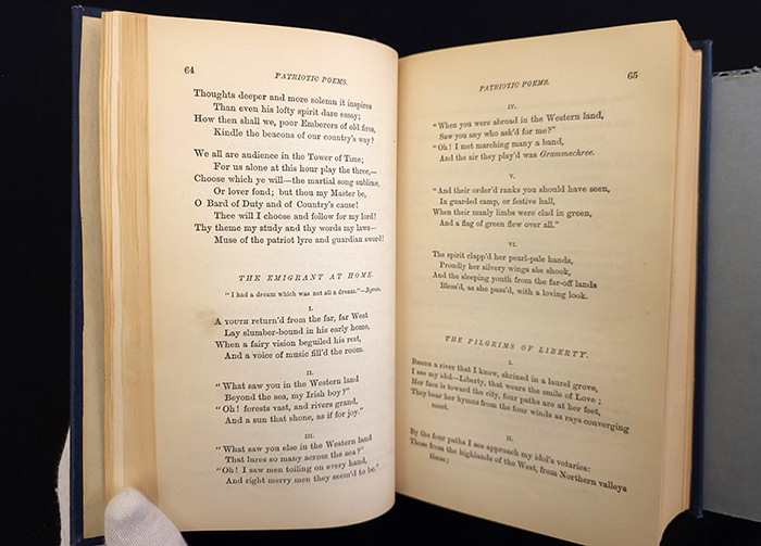 pages of an old poetry book