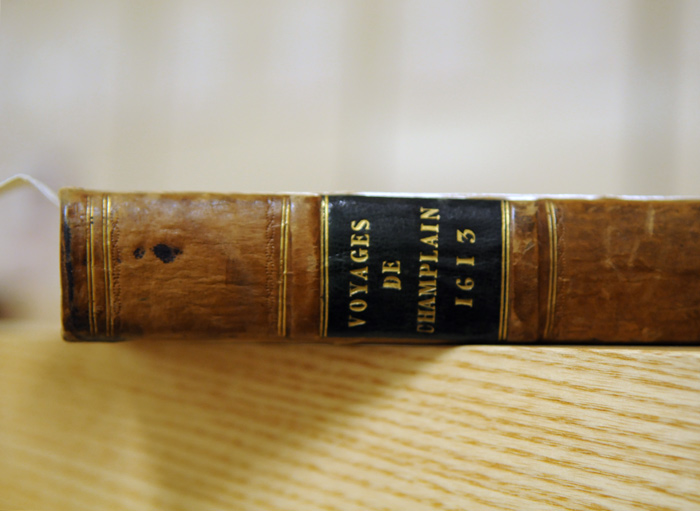 Tranche du livre Voyages de Champlain 1613
