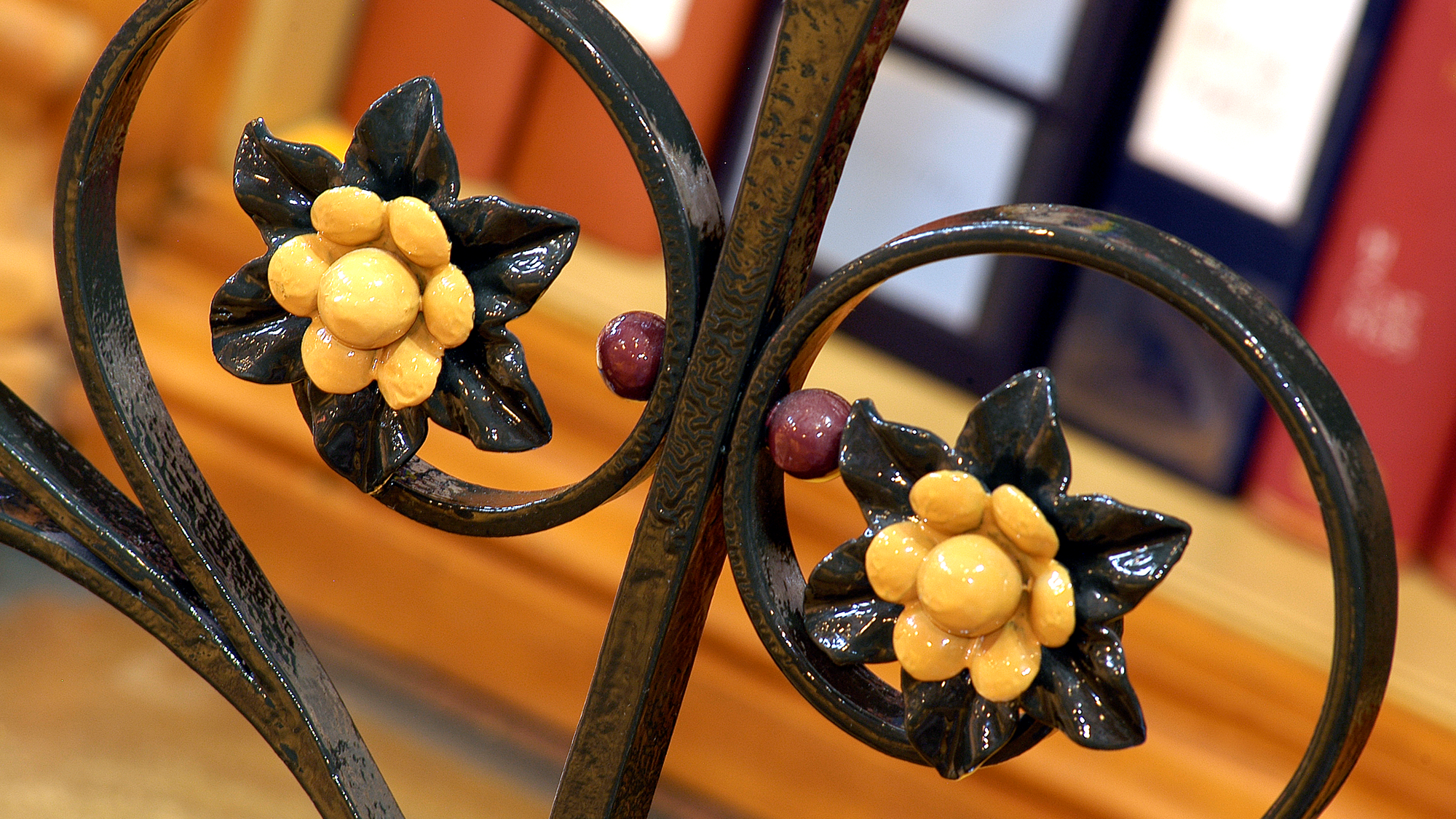 Balustrade inside the Library of Parliament.